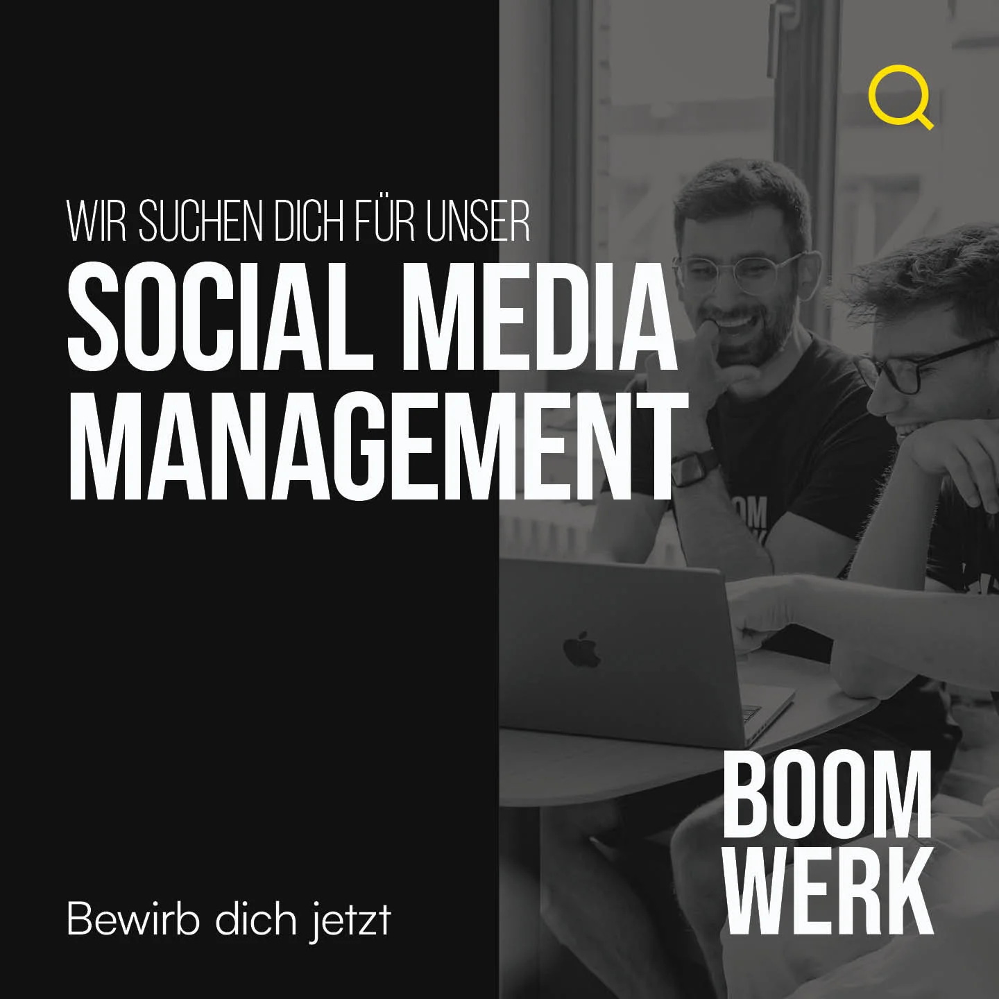 Boomwerk – Recruiting-Ad: Wir suchen dich für unser Social Media Management